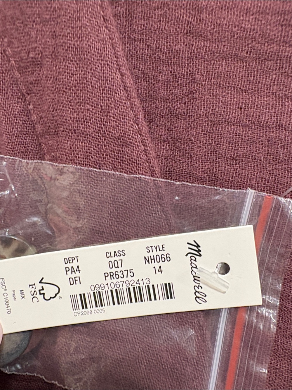 Madewell Lightspun Button Front Midi Dress - Picture 9 of 10